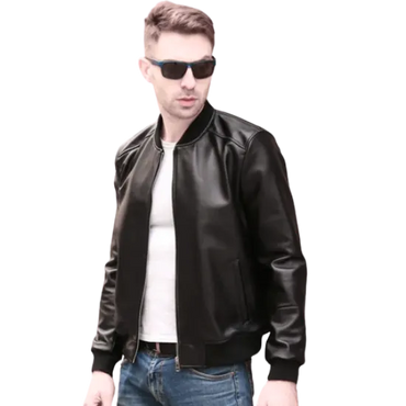 The Custom Classic Leather Bomber Jacket image 1