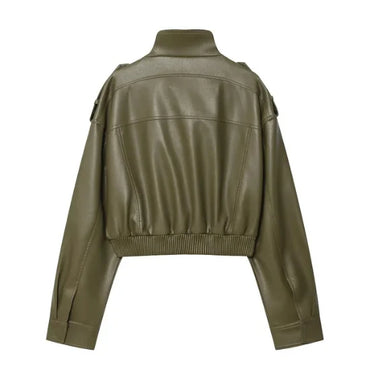The Custom Women's Military Bomber Jacket image 1