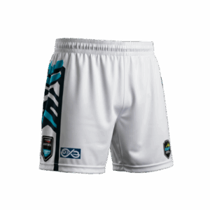 White Oztag Shorts Accent Design image 0
