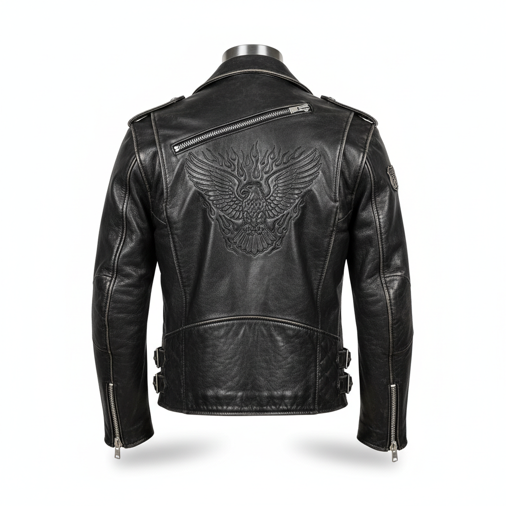 The Wild One: Johnny Strabler Leather Biker Jacket