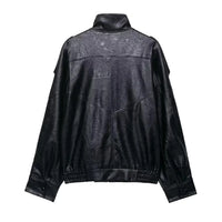 The Custom Women's Asymmetric Stand-Collar Bomber Jacket image 1