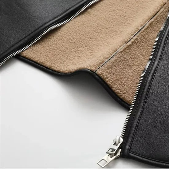 The Custom Women's Collarless Shearling Coat image 4