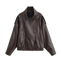 The Custom Women's Asymmetrical Bomber Hybrid Jacket image 0