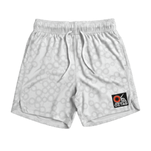 White Oztag Shorts Hoops Design image 0