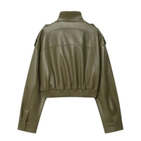 The Custom Women's Military Bomber Jacket image 1