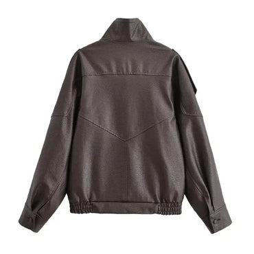 The Custom Women's Asymmetrical Bomber Hybrid Jacket image 1