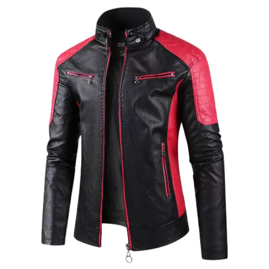 The Custom Sport-Styled Café Racer Leather Jacket image 0
