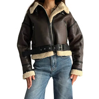 The Custom Women's Classic Double Rider Biker Jacket image 2