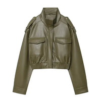 The Custom Women's Military Bomber Jacket image 0