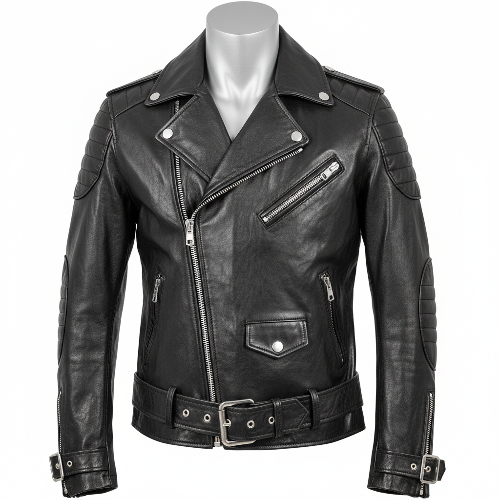 The Wild One: Johnny Strabler Leather Biker Jacket