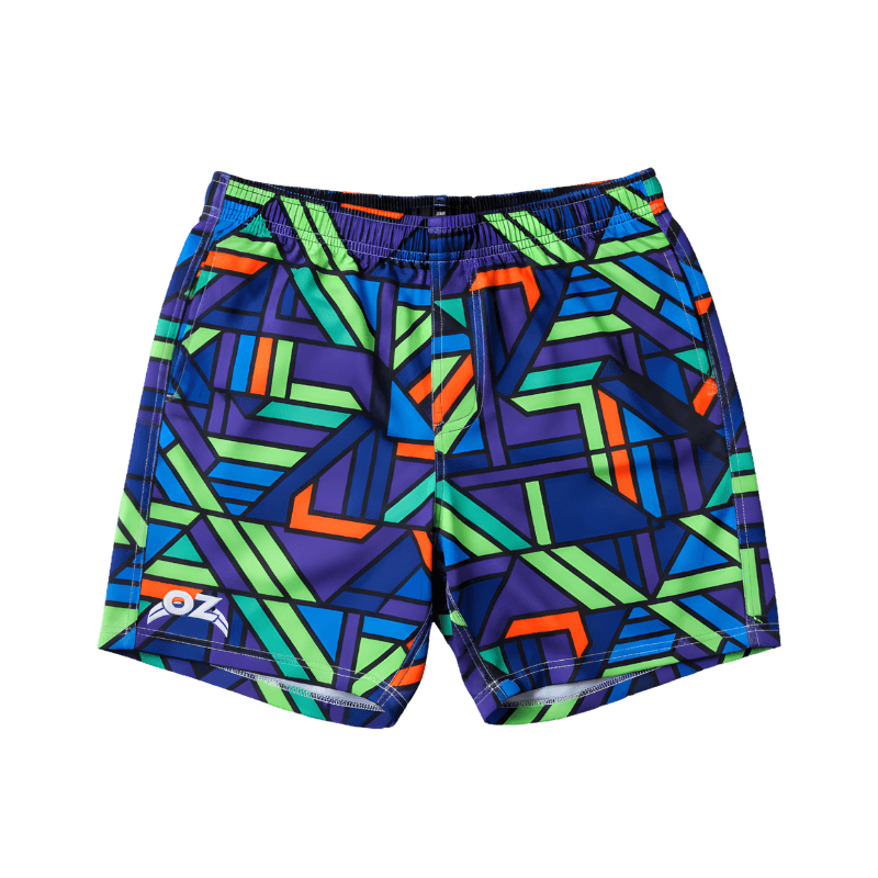 Geometric Pattern Oztag Shorts