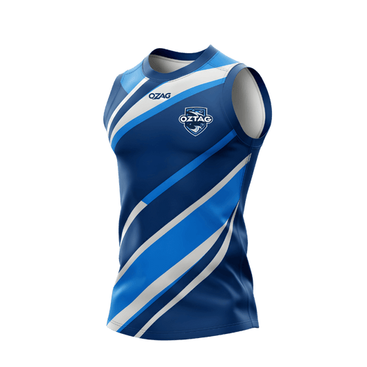 Blue Stripe Oztag Singlet