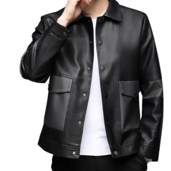 The Custom Leather Shirt Jacket (Overshirt) image 0