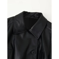 The Custom Women's Belted Utility Leather Jacket image 2
