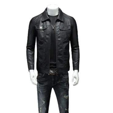 The Custom Leather Trucker Jacket image 1