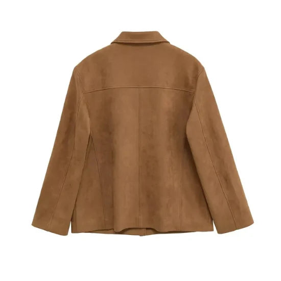 The Custom Women's Suede Shirt Jacket image 1