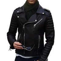 Custom Quilted Double Rider Leather Jacket image 1