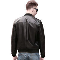 The Custom Classic Leather Bomber Jacket image 2