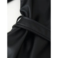 The Custom Women's Belted Utility Leather Jacket image 4