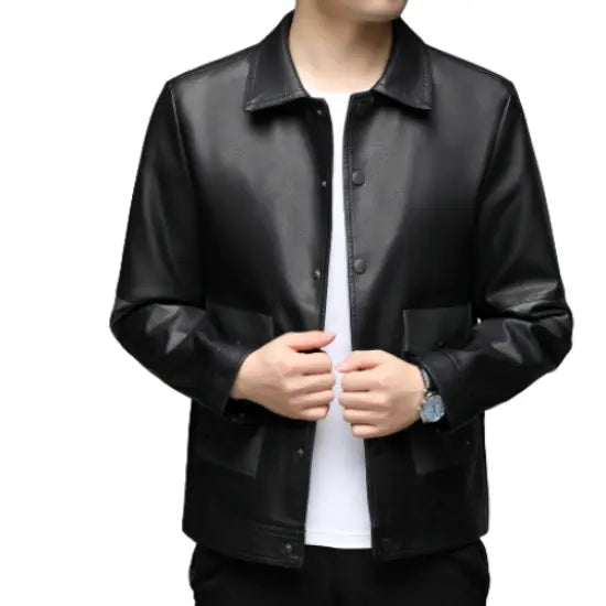 The Custom Leather Shirt Jacket (Overshirt) image 1