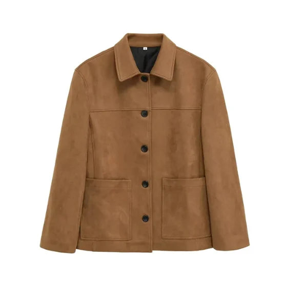The Custom Women's Suede Shirt Jacket image 0