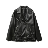 The Custom Women's Classic Double Rider Biker Jacket image 0