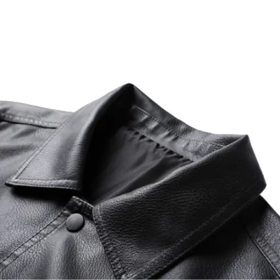 The Custom Leather Shirt Jacket (Overshirt) image 2